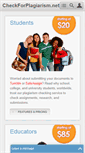 Mobile Screenshot of checkforplagiarism.net