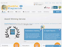 Tablet Screenshot of checkforplagiarism.net